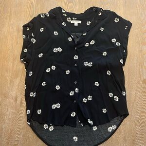 Flower button down shirt
